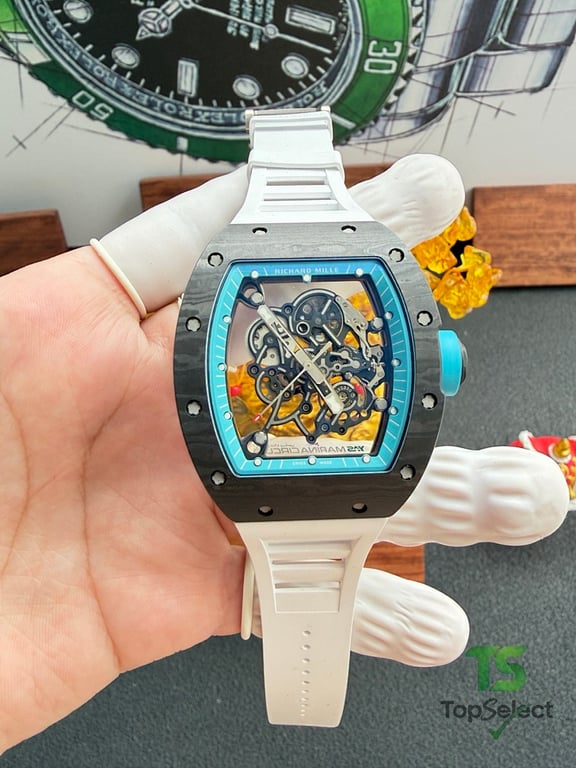 Richard Mille RM055 White Strap Blue Dial - 10