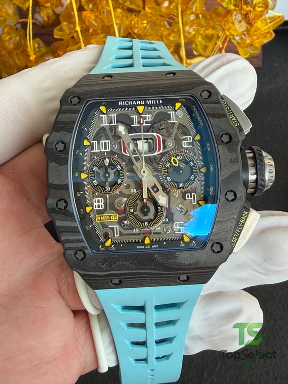 Richard Mille RM11-03 Carbon Blue Strap - 16