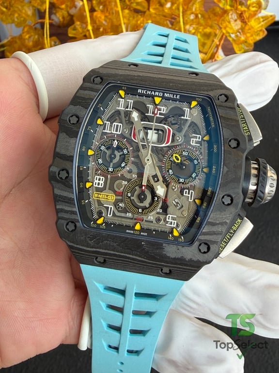 Richard Mille RM11-03 Carbon Blue Strap - 17