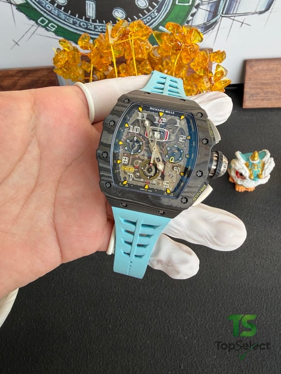 Richard Mille RM11-03 Carbon Blue Strap - 18
