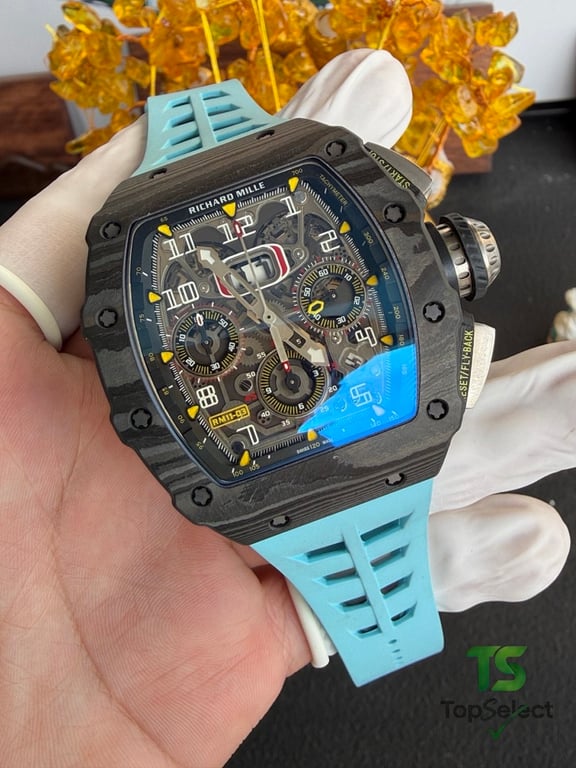 Richard Mille RM11-03 Carbon Blue Strap - 5