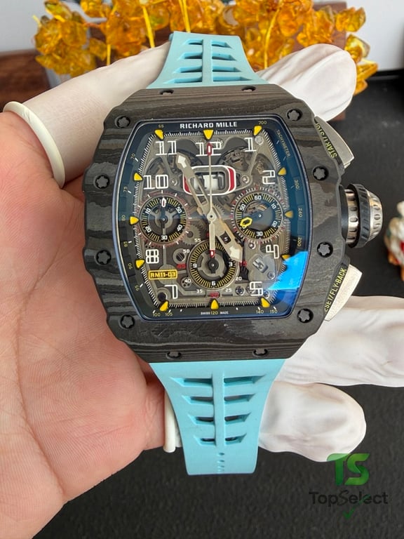 Richard Mille RM11-03 Carbon Blue Strap - 7
