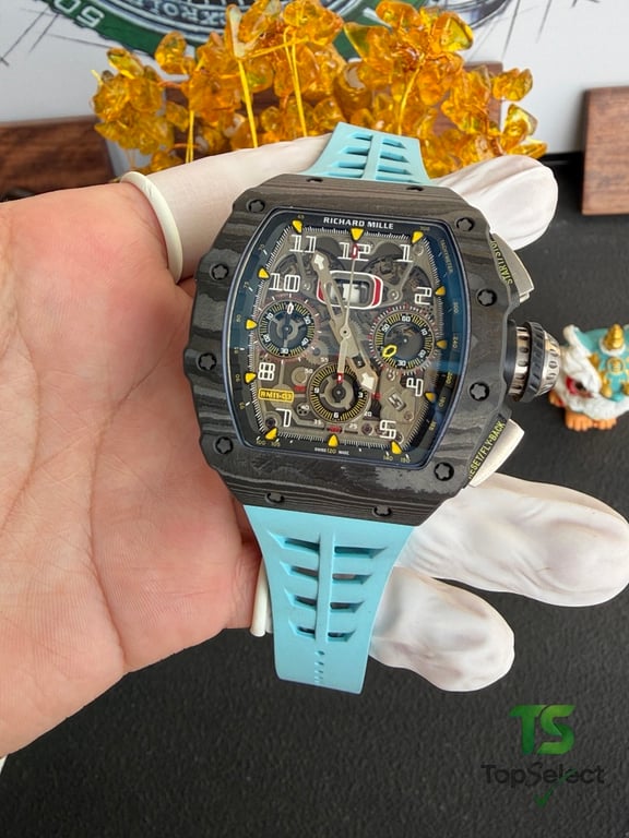 Richard Mille RM11-03 Carbon Blue Strap - 8