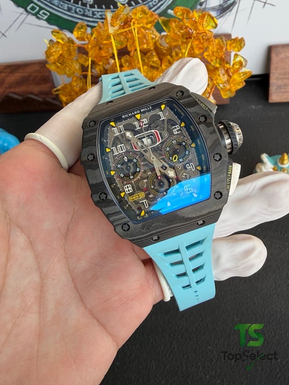 Richard Mille RM11-03 Carbon Blue Strap - 9