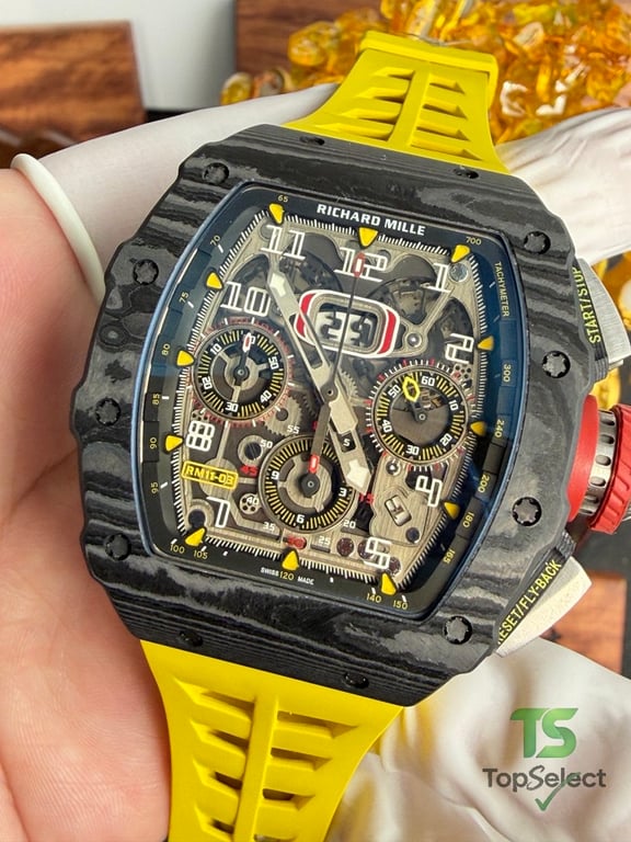 Richard Mille RM 11-03 Carbon Yellow Strap - 2