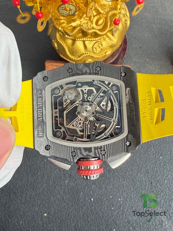 Richard Mille RM 11-03 Carbon Yellow Strap - 12