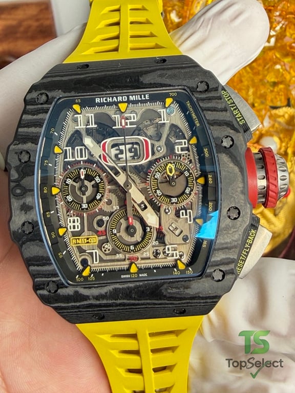 Richard Mille RM 11-03 Carbon Yellow Strap - 16