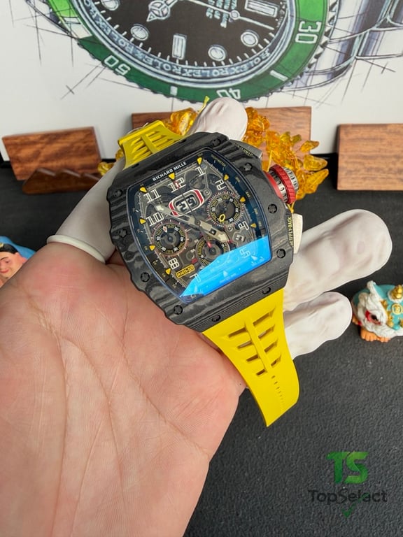 Richard Mille RM 11-03 Carbon Yellow Strap - 20