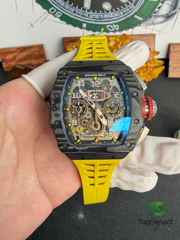 Richard Mille RM 11-03 Carbon Yellow Strap - 4
