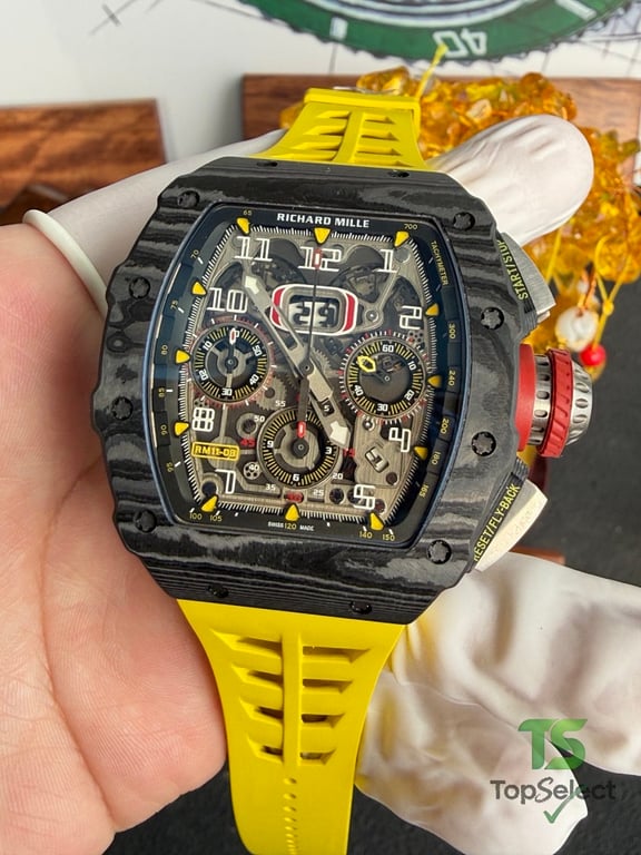 Richard Mille RM 11-03 Carbon Yellow Strap - 5