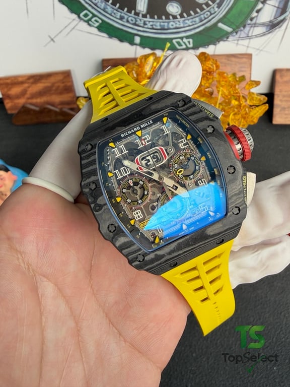 Richard Mille RM 11-03 Carbon Yellow Strap - 6