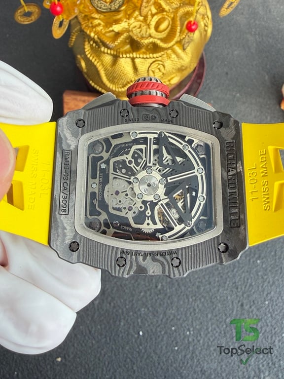 Richard Mille RM 11-03 Carbon Yellow Strap - 7