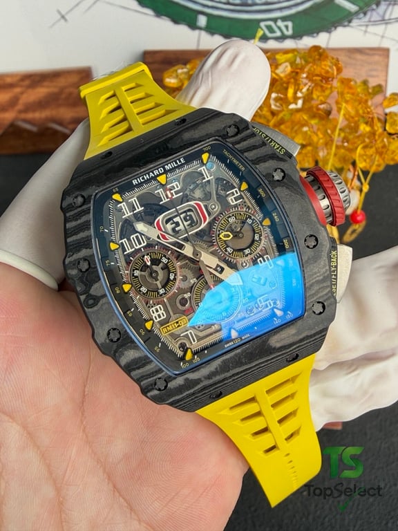 Richard Mille RM 11-03 Carbon Yellow Strap - 9
