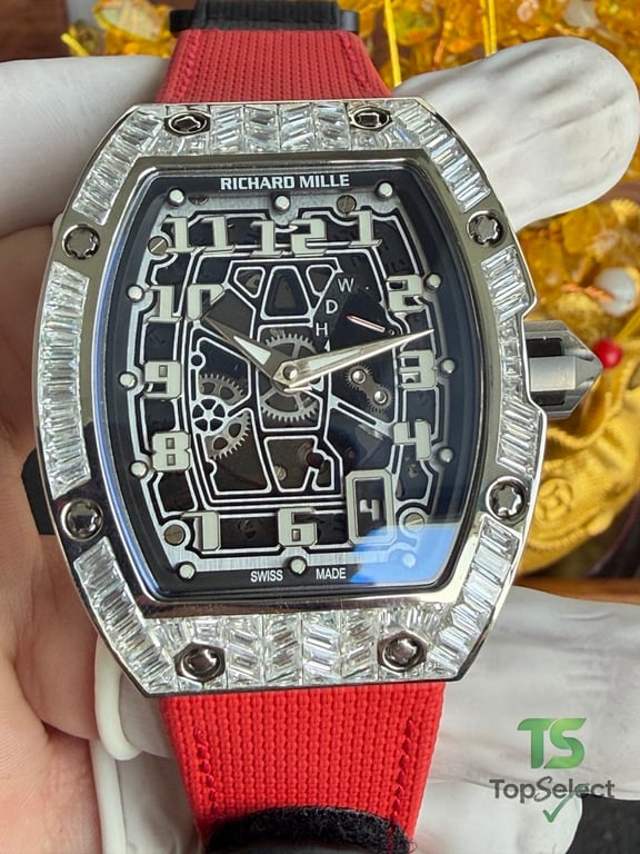 Richard Mille RM67-01 Diamond Bezel Red Strap - 14