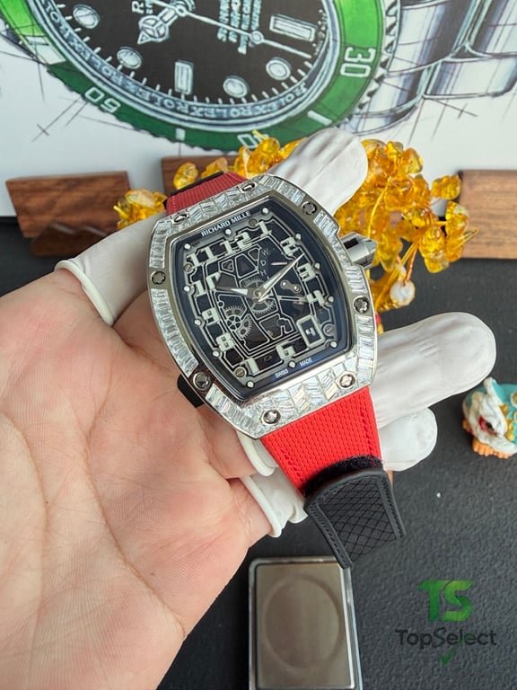 Richard Mille RM67-01 Diamond Bezel Red Strap - 19