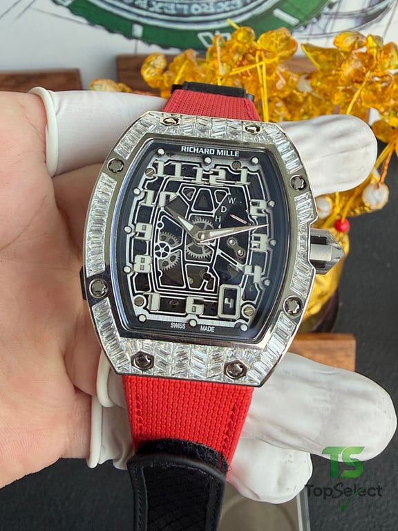 Richard Mille RM67-01 Diamond Bezel Red Strap - 3