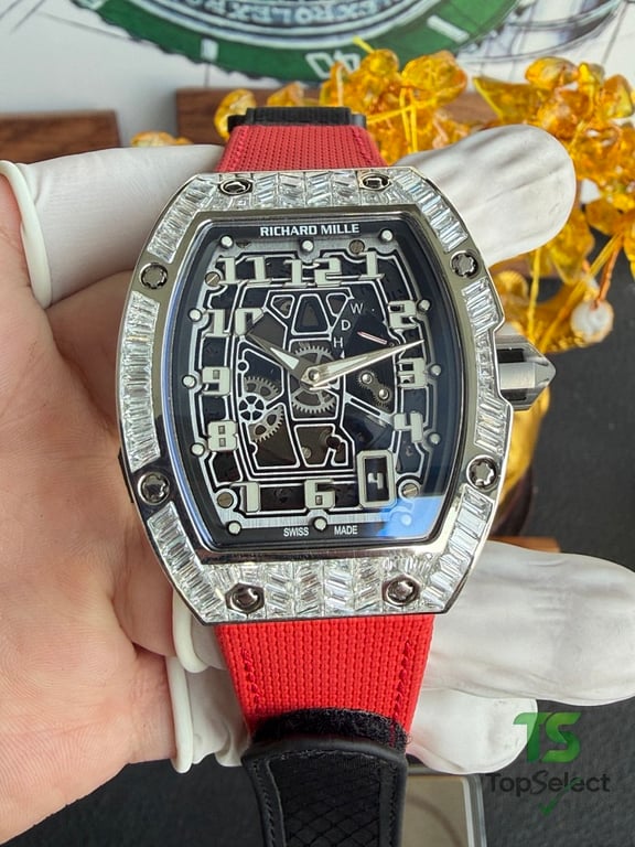 Richard Mille RM67-01 Diamond Bezel Red Strap - 6