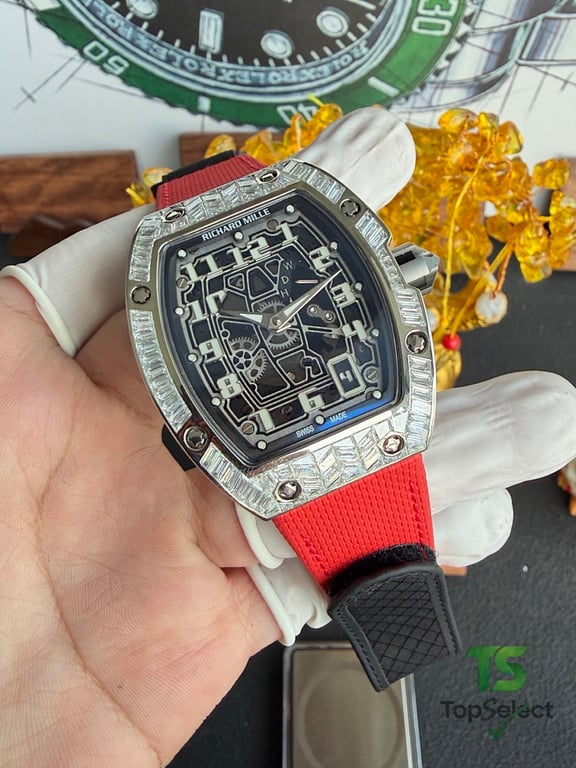 Richard Mille RM67-01 Diamond Bezel Red Strap - 7