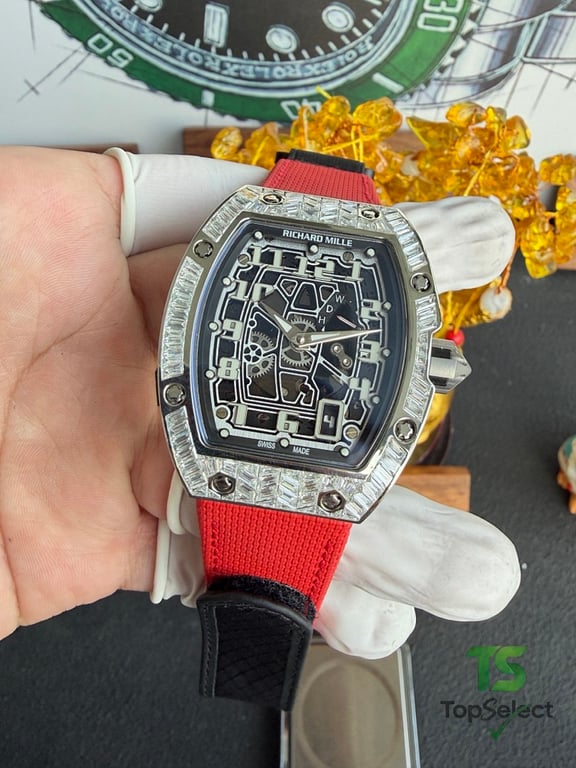 Richard Mille RM67-01 Diamond Bezel Red Strap - 8
