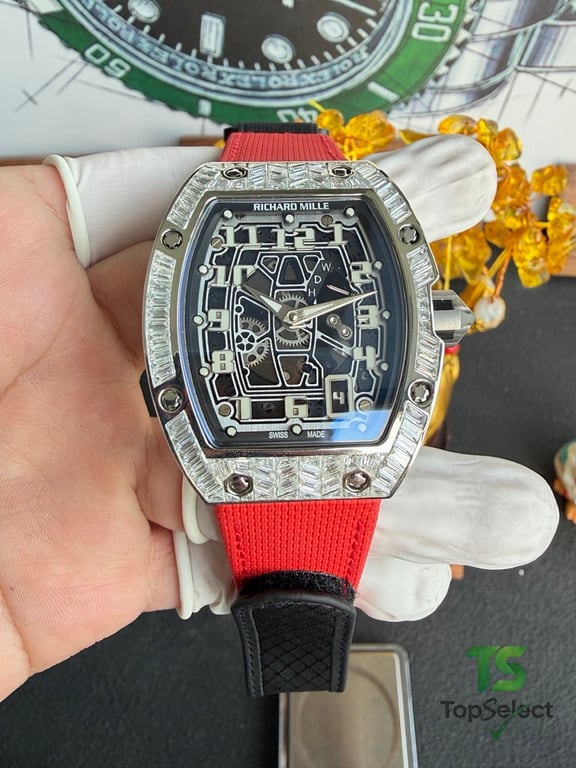 Richard Mille RM67-01 Diamond Bezel Red Strap - 9