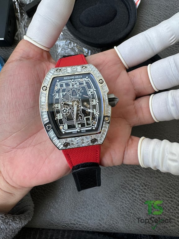 Richard Mille RM 67-01 Diamond Bezel Red Strap - 10