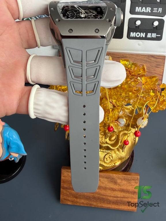 Richard Mille RM055 Gray Ceramic Skeleton Watch - 14