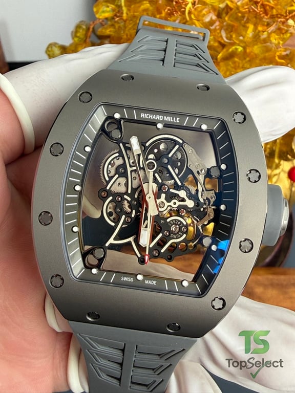 Richard Mille RM055 Gray Ceramic Skeleton Watch - 21