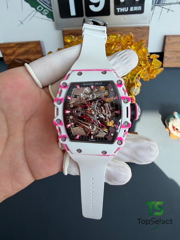 Richard Mille RM 38-02 Tourbillon White Pink - 15