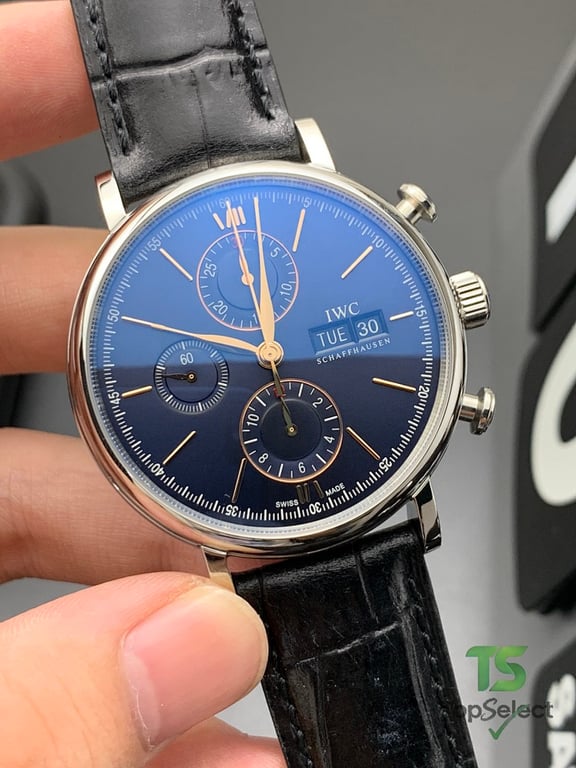 IWC Portofino Chronograph Blue Dial - 3