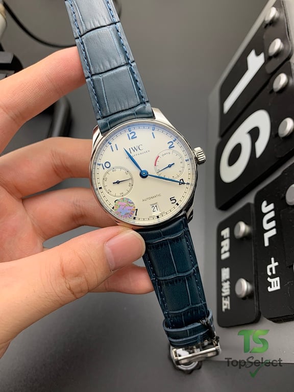IWC Portugieser Seven Days Automatic White Blue - 6