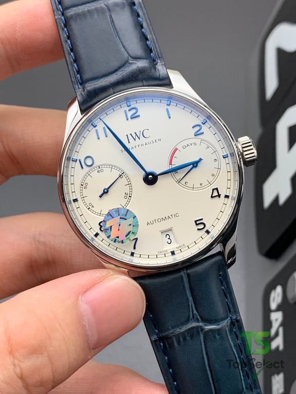 IWC Portuguese Automatic 7 Days White Blue - 3