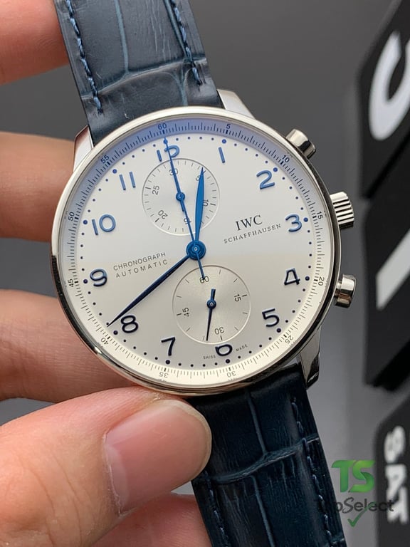 IWC Portugieser Chronograph White Blue - 5