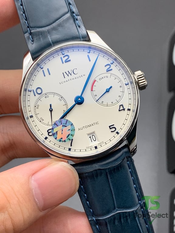 IWC Portugieser Automatic 7-Day White Dial Blue Hands - 6