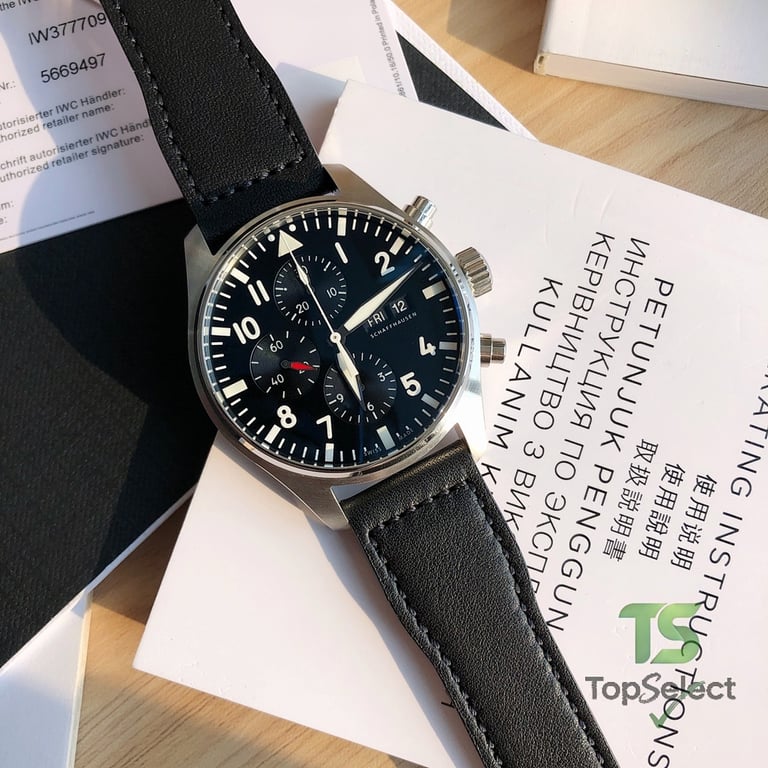 IWC Pilot's Watch Chronograph IW377709 Black - 6