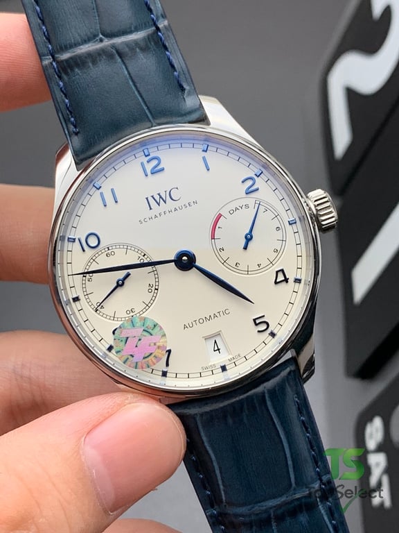 IWC Portugieser Automatic 7-Day White Dial Blue Hands - 6