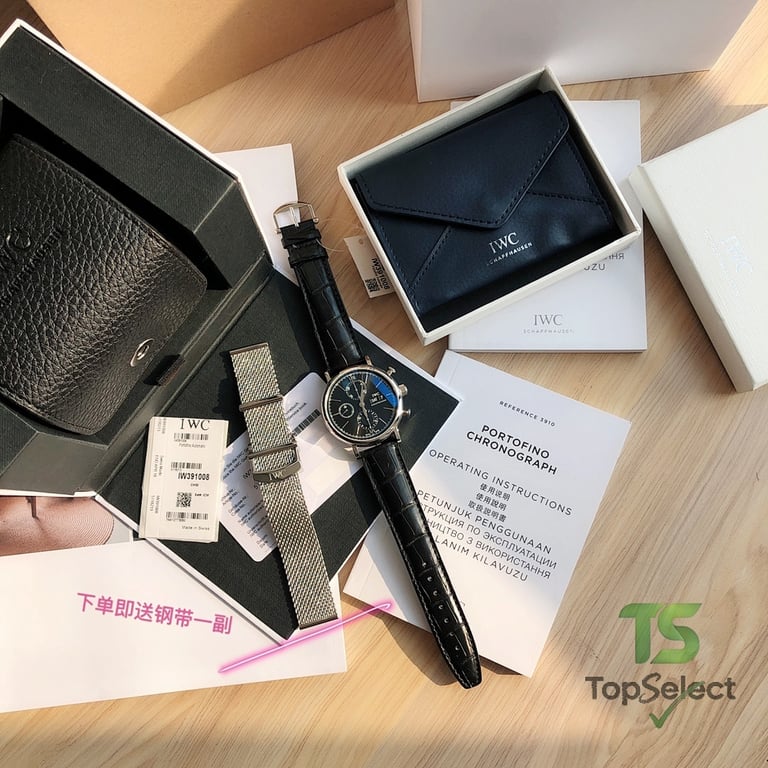 IWC Portofino Chronograph IW391008 Black Dial - 9