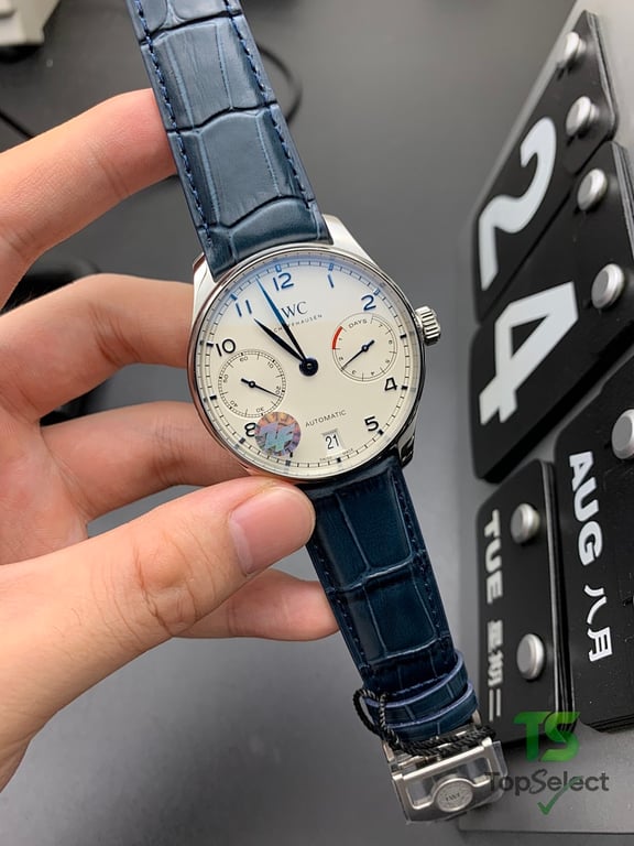 IWC Portuguese Automatic White Dial Blue Hands - 2