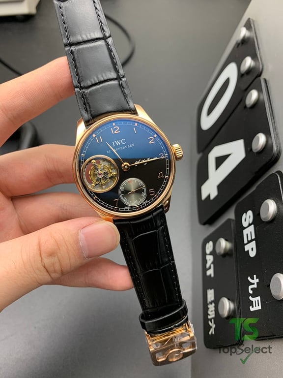 IWC Portugieser Tourbillon Rose Gold Black Dial - 4