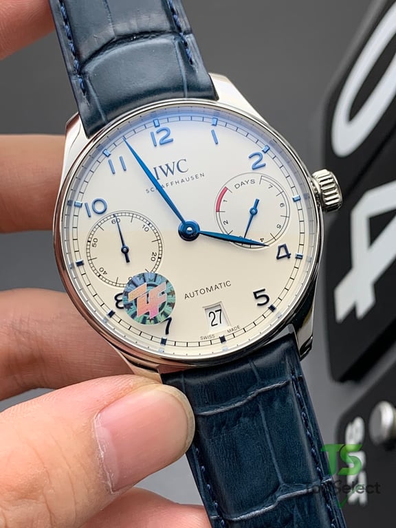 IWC Portuguese Automatic White Dial Blue Hands - 2