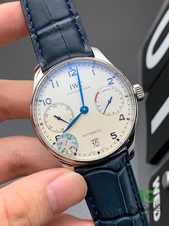 IWC Portugieser Automatic 7-Day White Blue - 5
