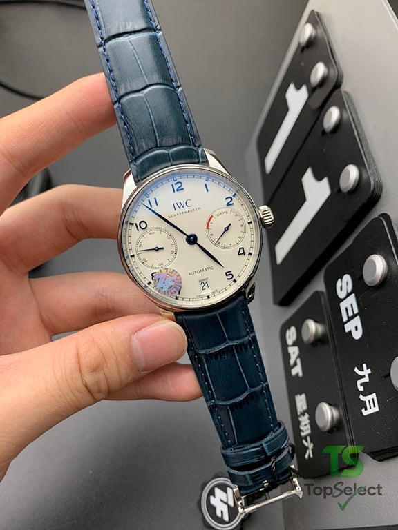 IWC Portugieser Automatic 7 Days White Blue - 3