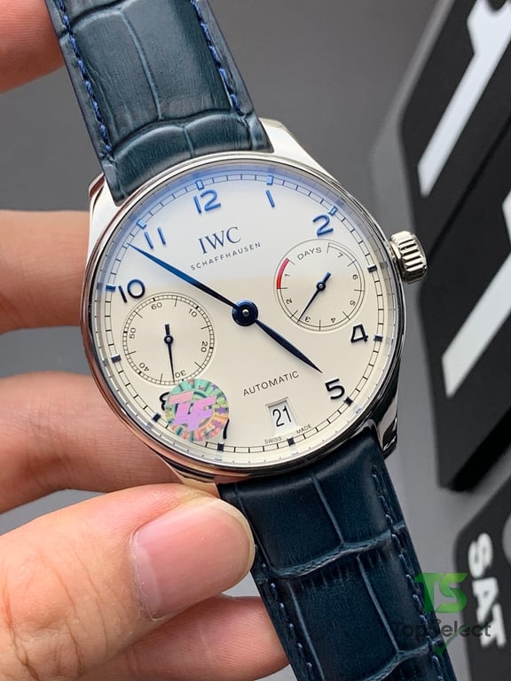 IWC Portugieser Automatic 7 Days White Blue - 5