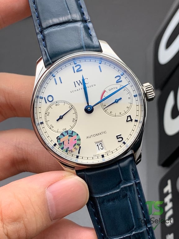 IWC Portugieser Automatic 7-Day White Dial Blue Hands - 5