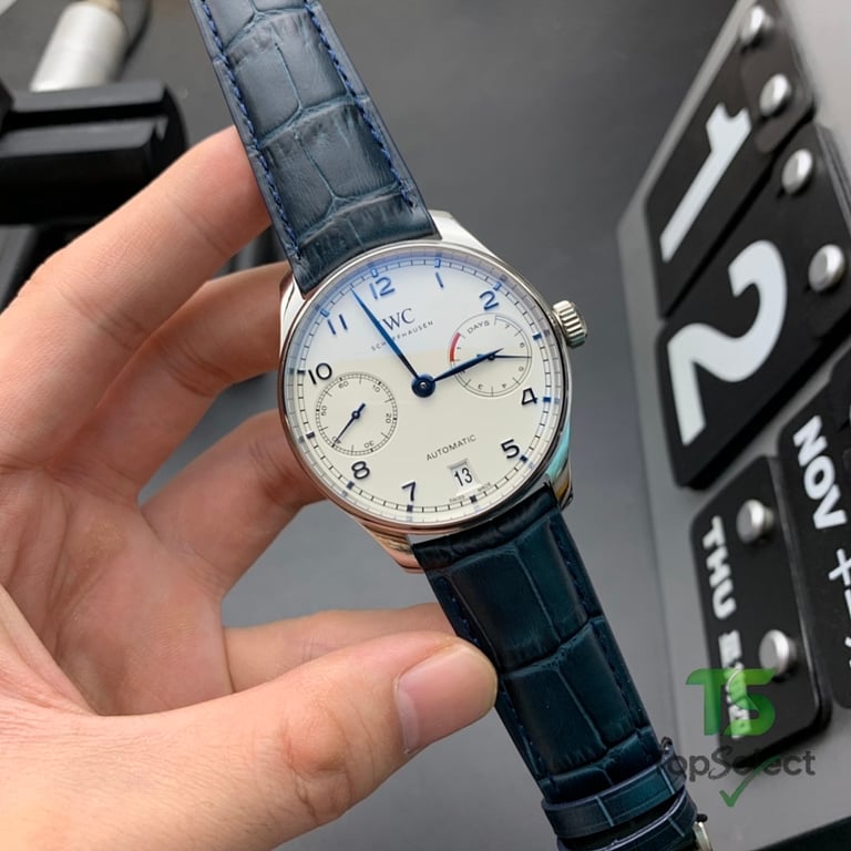 IWC Portugieser Automatic 7-Day White Blue - 4