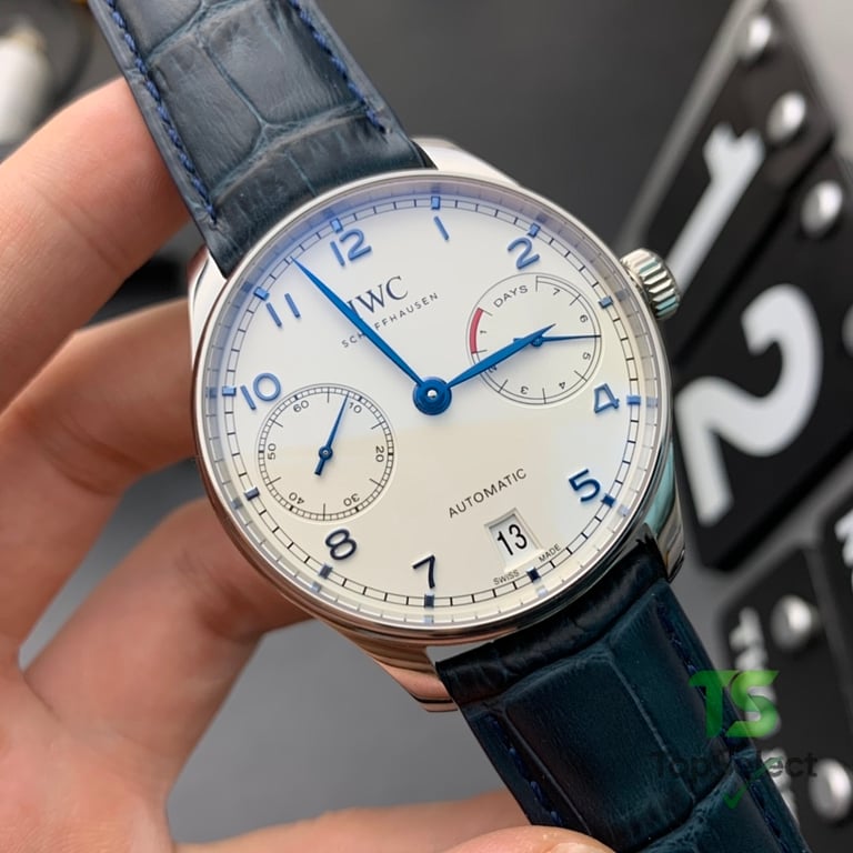 IWC Portugieser Automatic 7-Day White Blue - 5