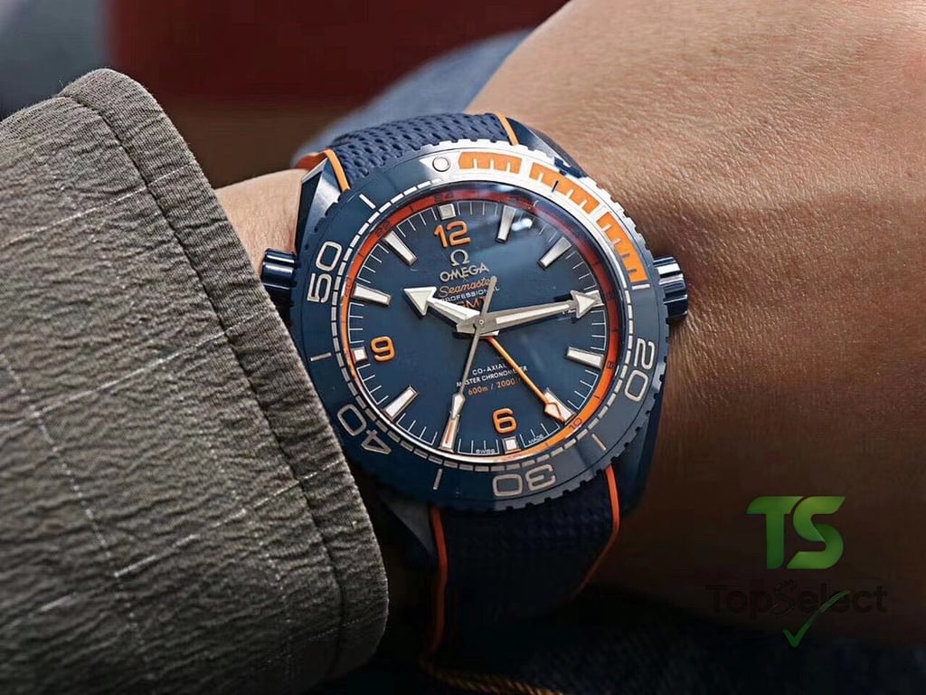 Omega Seamaster Planet Ocean 600M GMT Big Blue Ceramic - 7