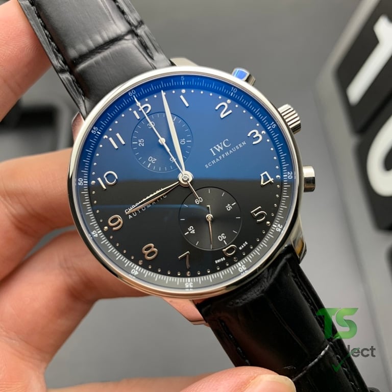 IWC Portugieser Chronograph Black Dial - 3