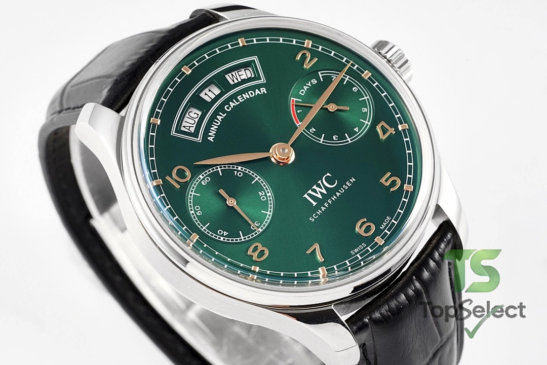 IWC Portugieser Annual Calendar Green Dial - 6