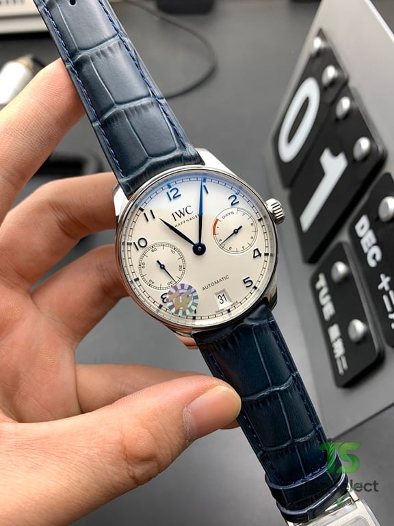 IWC Portuguese 7-Day Power Reserve White Blue - 6