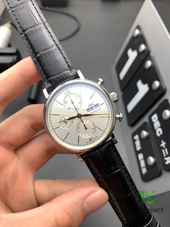 IWC Portofino Chronograph Silver Dial - 4